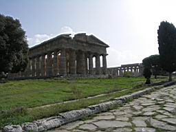 Paestum - Temple of Hera II Rear.JPG