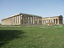 Paestum -Temple of Hera I and II.JPG